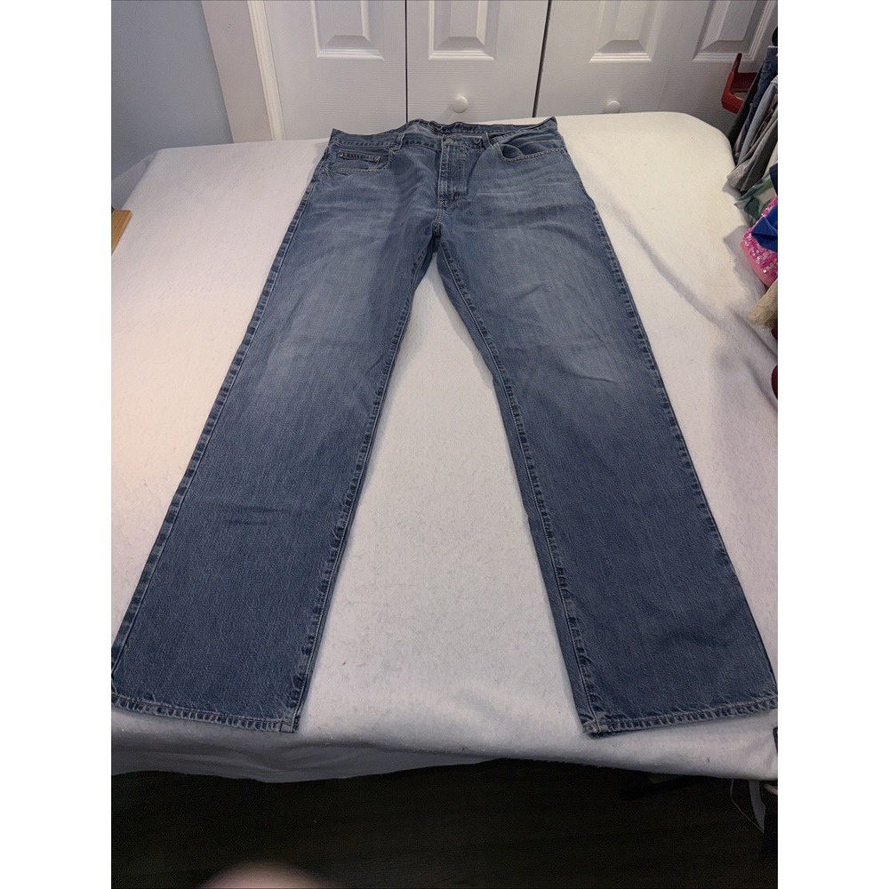 Cremieux Premium Mens Straight Fit Jean Tag 38X34 ,39x33 Blue Wash Stretch Denim